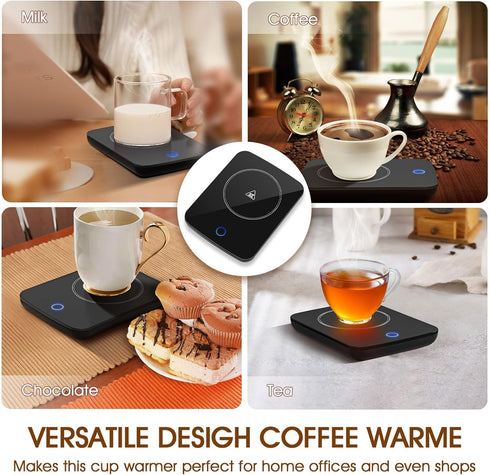 Misby Mug Warmer, Coffee Cup Warmer with Auto Shut Off, Gravity-Induction Coffee Warmer for Desk Use, Coffee Mug Warmer for Coffee Lovers Gift Kee...