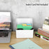BTSKY 1 Pack 4 x 6 inch Index Card Box - Index Card Holder Notecard Box Recipe Card Box Plastic Storage Organizer for Filling Index Cards , Note c...
