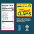 Snow's Wild Caught Minced Clams Canned, 6.5 oz Can - 5g Protein Per Serving - Gluten Free, Keto Friendly, 99% Fat Free...