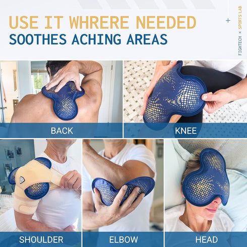 Reusable Hot and Cold Gel Ice Pack for Shoulder, Rotator Cuff, Knee, Back, Head, Eyes, Elbow, Hip - Leak Proof Post Surgery Heat & Cold Therapy Co...