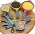 Smithcraft Silicone Measuring Cups and Spoons Set, Collapsible Measuring Cups Set for Baking & Kitchen Colorful Measure...