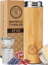 LeafLife Premium Bamboo Tea Bottle for Loose Tea - Tea Infuser Bottle - Tea Gifts - Insulated Water Bottle/Coffee Tumbler/Tea - Tea Gift Set, Tea ...