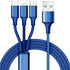 3 in 1 USB Charging Cable - 10 ft Long Multi USB Charging Cables for Multiple Devices - Universal Cell Phone Charger Cord for Android & iDevice - ...