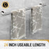HITSLAM Chrome 25.7 Inch Towel Bar for Bathroom, SUS304 Stainless Steel Bathroom Towel Rack Wall Mounted, Modern Home Decor Bath Towel Holder with...