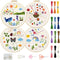 FREEBLOSS 4 Set 8inch Embroidery Kit for Beginners Learn Embroidery Stitches Kit Cross Stitch Kits Embroidery Starter Kit includes 2 Embroidery Ho...