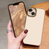 Lafunda Compatible for iPhone 13 Case Cute, Luxury Golden Edge Electroplate Case for Women Girls, Full Camera Protection Shockproof Anti-Scratch S...