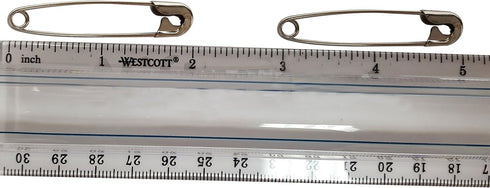 Extra Large 2" Safety Pins - Heavy Duty, Industrial Strength, Nickel Plated, Rust Resistant (200)...