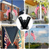 Flag Holder, Flag Bracket, Flag Pole Holder Bracket Double Hole Design Outside House Heavy Duty Metal Flag Mount, Aluminum Alloy Mounting Brackets...