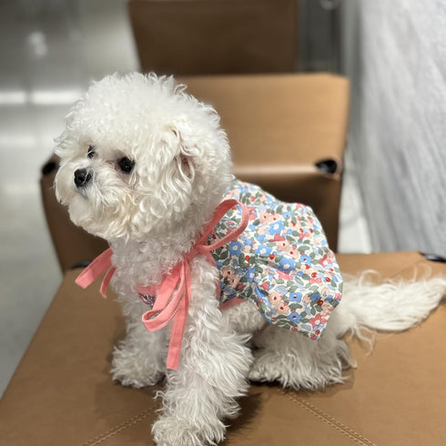 3 Pcs Floral Dog Dresses Dog Clothes for Small Dog Girl Summer Dress for Puppy Kitten Cute Lightweight Breathable Cotton L...
