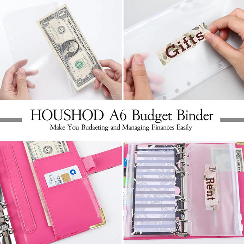 Glitter Budget Planner,Money Saving Binder with Zipper Envelopes & Expense Budget Sheets,Envelopes Money Saving Challenge,Savings Budget Planner w...