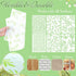 6 Pcs Large Flower Leaves Stencil for Painting Flourish Vine Wall Painting Spring Stencil Template 12 x 16 in Reusable DIY Wall Stencil and Metal ...