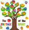 AgincBerry Fruit Bible Tree Bulletin Board - 76PCS Bible Accents Fruit Age of The Spirit Trees Cutouts Decor for Christian Classroom Bulletin Boar...