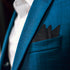 Black Solid Woven Pocket Squares For Men...
