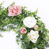DearHouse Faux Eucalyptus Garland Plant, 2 Pack Artificial Vines Hanging Eucalyptus Leaves Greenery Garland for Wedding Backdrop Arch Wall Decor, ...