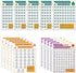 15pcs Money Saving Challenge Binder Trackers for 6 Ring A5 Binders, Envelope Money Saving Binder Inserts Refills Budget Planner to Save 500/5050/1...