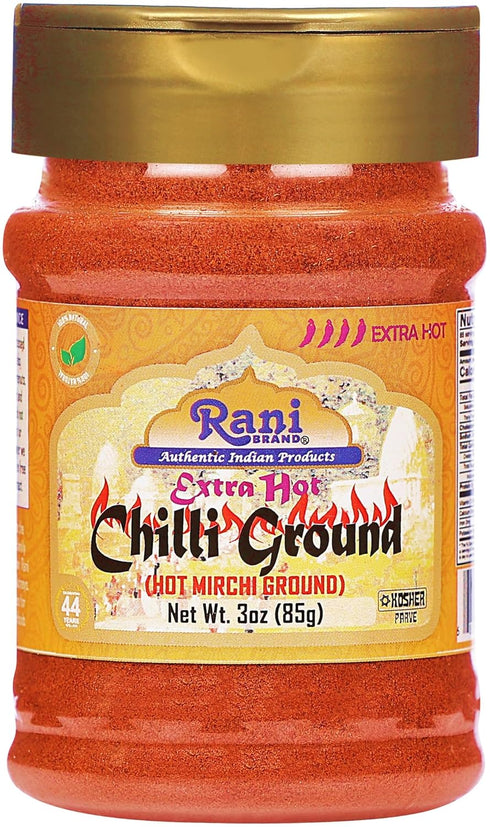 Rani Extra Hot Chilli Powder Indian Spice 3oz (85g) PET Jar ~ All Natural | Salt-Free | Vegan | No Colors | Gluten Friendly | NON-GMO | Kosher | I...