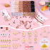 Pubiseed 4000PCS Earth Tone Clay Beads Bracelet Making Kit, Friendship Bracelet Kits with Letters for Girls Adults Jewelry Making Include Golden S...