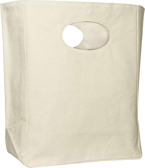 Organic Cotton Canvas Lunch Bag - Eco Friendly & Machine Washable | Perfect for Men, Women & Kids | Reusable Lunch Tote for Work, School - Easy to...