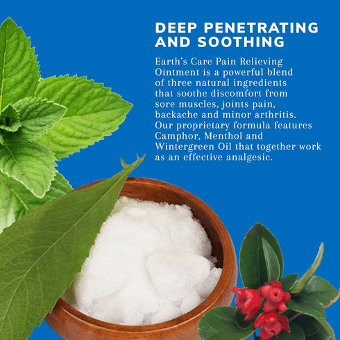 Earth's Care Pain Relieving Ointment - Triple Action Muscle and Joint Cream (1)...
