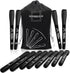 Scribbledo 12 Pack Magnetic Dry Erase Markers Black Fine Tip Whiteboard Markers with Eraser Cap Thin Low Odor Skinny White Board Markers for Adult...