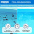 SWIMLINE HYDROTOOLS Pool 12.5 Inch Brush Head W/ Strong 360 Degree Bristles Compatible With Poles For Inground & Above Ground Pools | Double Reinf...