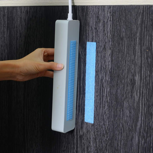 Industrial Strength Hook Loop Tape - Melsan 1x7 Inch 12 Pairs Heavy Duty Hook and Loop Strips with Adhesive for Classroom DIY, Home, Office Use| B...