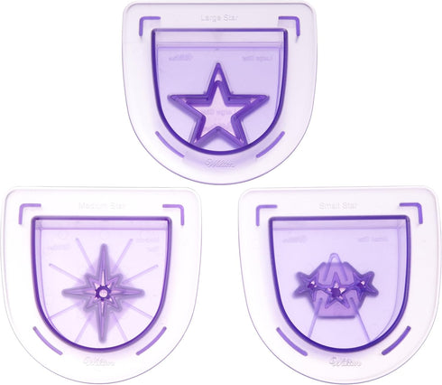 Wilton Cutting Insert Layer 3pc, Stars Set, purple...