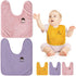 3 Pack Bibs for Baby Girls or Boys, Toddler Bibs for Feeding Teething Drooling, The Size 16 "x20 Face Towel Multifunctional for 1-6 Years kids (pi...