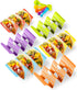 Premium Large Taco Holder Stand, Colorful Holders Set of 6 or 4 for 3 Tacos, Soft or Hard Shell Holder, Street Rack, Tray Plates, BPA Free, Dishwa...