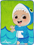 Jay Franco Cocomelon JJ Baby Shark Kid's Plush Throw Blanket - 46" x 60" Soft Fleece Blanket for Toddlers, Cozy, Fade Resistant...