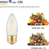 Frosted E26 LED Candle Light Bulbs 25W Equivalent- 2W Dimmable Chandelier E26 LED Bulb- 2700K Soft Warm- B11 Antique Candelabra Lightbulbs for Bed...