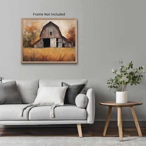 Posterizer 1 pcs- quaint old village-building in the nature 8-Landscape & Nature Art-Floral Botanical Art- Decor for Home & Office- unframed wall ...