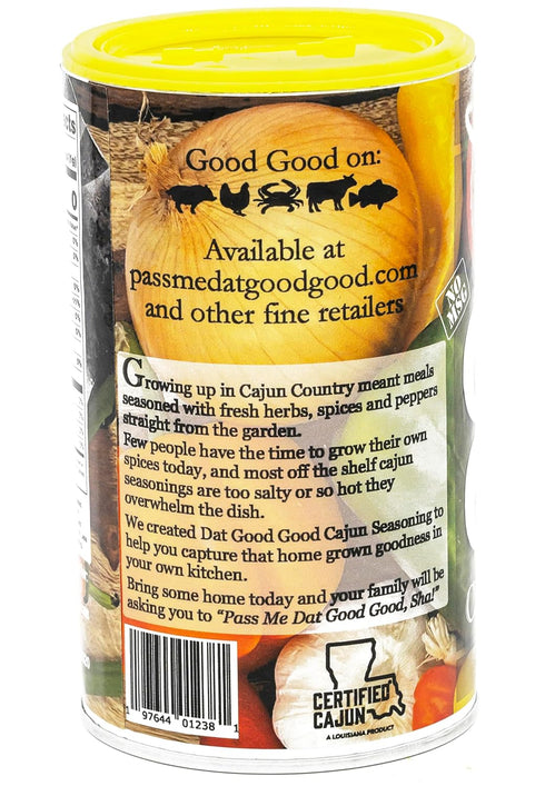 Dat Good Good Cajun Seasoning, No MSG, Made in Louisiana, 8oz...