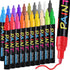 IVSUN Paint Pens Paint Markers,20 Colors Oil-Based Waterproof Paint Marker Pen Set, Never Fade Quick Dry and Permanent, Works on Rocks Painting, W...