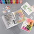 A6 Clear Sticker Photo Storage Album, Stamp Cutting Dies Storage Book Organizer Folder,40 Pages Clear Die & Stamp Storage Bag Transparent Plastic ...