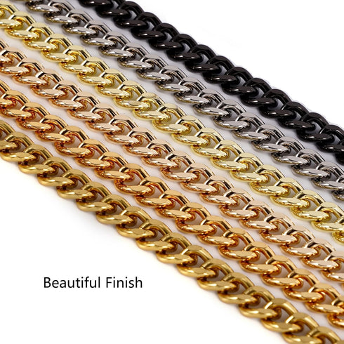 47'' Light Metal Crossbody Purse Chain Straps Replacement for Bag Handbag (Black)...