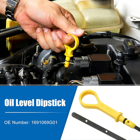 uxcell 1 Pcs Engine Oil Dipstick Engine Oil Fluid Level Dipstick for Suzuki Swift 1.5L 2007-2010 No.1691069G01...