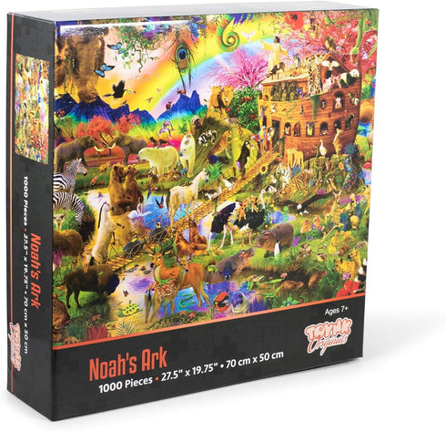 Toynk Noah's Ark Animal Puzzle for Adults and Kids | Difficult 1000 Piece Jigsaw Puzzle Toy | Fun Quarantine Gifts | Interactive Brain Teaser for ...