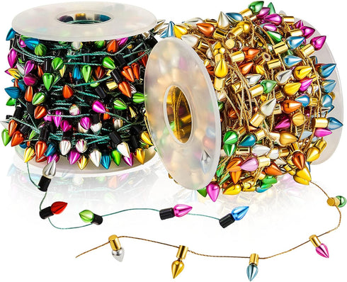 32.8 Ft Dollhouse Lights Fake Light String Dollhouse Decorations Miniature Light String for Christmas Crafts Furniture Accessories String Lights D...