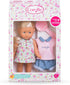 Corolle Mini Corolline Rosy 8" Doll Gift Set with Hair Brush and Extra Outfit, for kids ages 3 years and up...