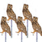 Owls to Keep Birds Away, 5 Pack Fake Owls with Reflective Tape for Garden Patio, Bird Scare Reflective Hanging Decoration to Keep Birds Pigeon fro...