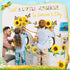 Summer Bulletin Board Decorations Set 3D Sunflowers Cutouts Bicycle Butterfly Leaves Paper Cutouts Classroom Decorations for Preschool Summer Home...