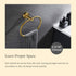 Towel Ring Brushed Gold, Suyar SUS304 Stainless Steel Towel Holder, Hand Towel Rack for Bathroom, Wall Mounted...