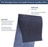 Azobur Iron on Patches for Clothing Repair, Jean Patches for Inside and Outside, Sew on Iron on Denim Patches for Jeans Kits 4"x 60"(10.5cm x 152....