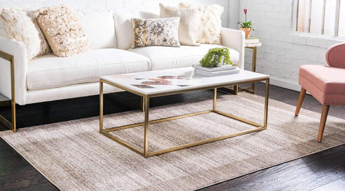 Unique Loom Del Mar Collection Area Rug - Abigail (2' 2" x 3' 1" Rectangle, Beige/ Ivory)...