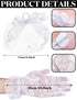 Geyoga 7 Pcs Fascinators Hat for Women Tea Party with Lace Gloves Pearl Necklace Bracelet Earrings Set for Hallween...