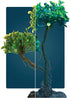 GloFish Mangrove Green Tree Plant Fluorescent Under Blue LED Light Aquarium Decor...