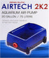 Penn-Plax Air-Tech Aquarium Air Pump | Quiet and Reliable | for Fish Tanks Up to 20 Gallons (AT2K2)...