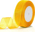 Gold Ribbon for Flower Bouquet 1 Inch 50 Yards Sheer Yellow Ribbon for Mothers Day Gift Basket Tulle Ribbon for Gift Wrapping Ribbons for Crafts S...