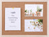 Aodaer Pack of 2 Cork Board Bulletin Board Notice Pin Board Square Pin Board Wall Mounted Cork Board for Office Home and School, 15.7 x 12 Inches,...